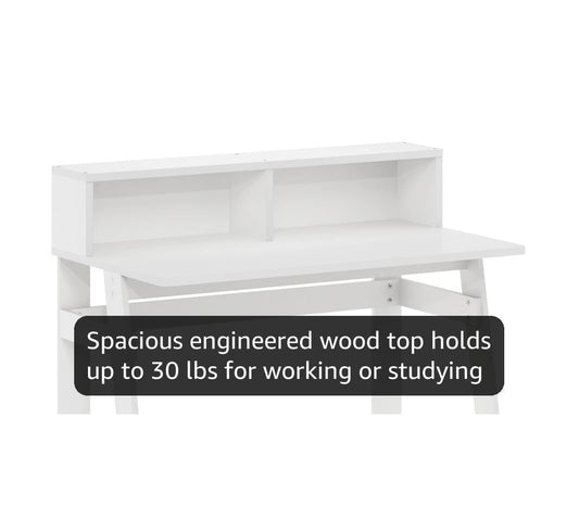 Furinno Simplistic A Frame Computer Desk, Regular, White